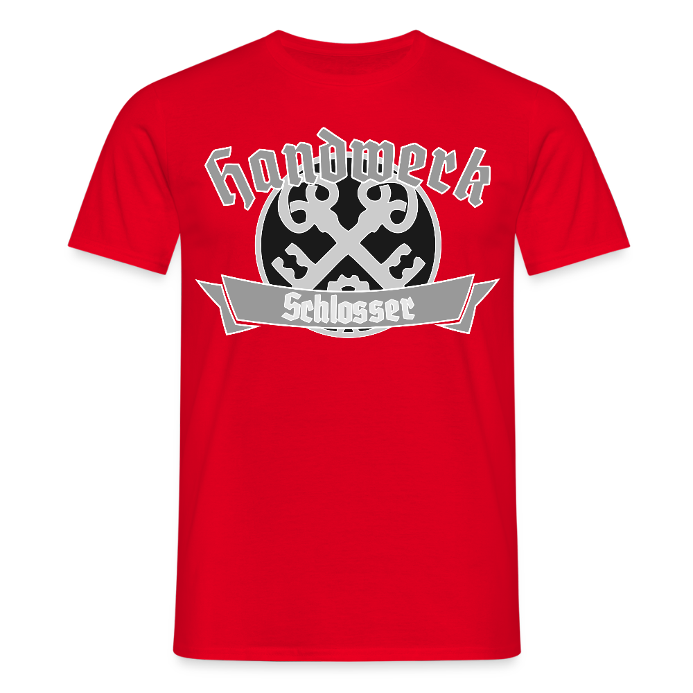 Unisex T-Shirt "Schlosser" Rot Männer T-Shirt