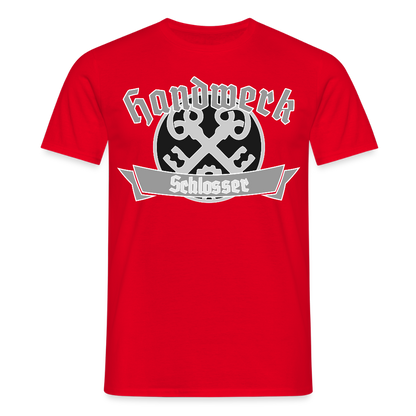 Unisex T-Shirt "Schlosser" Rot Männer T-Shirt