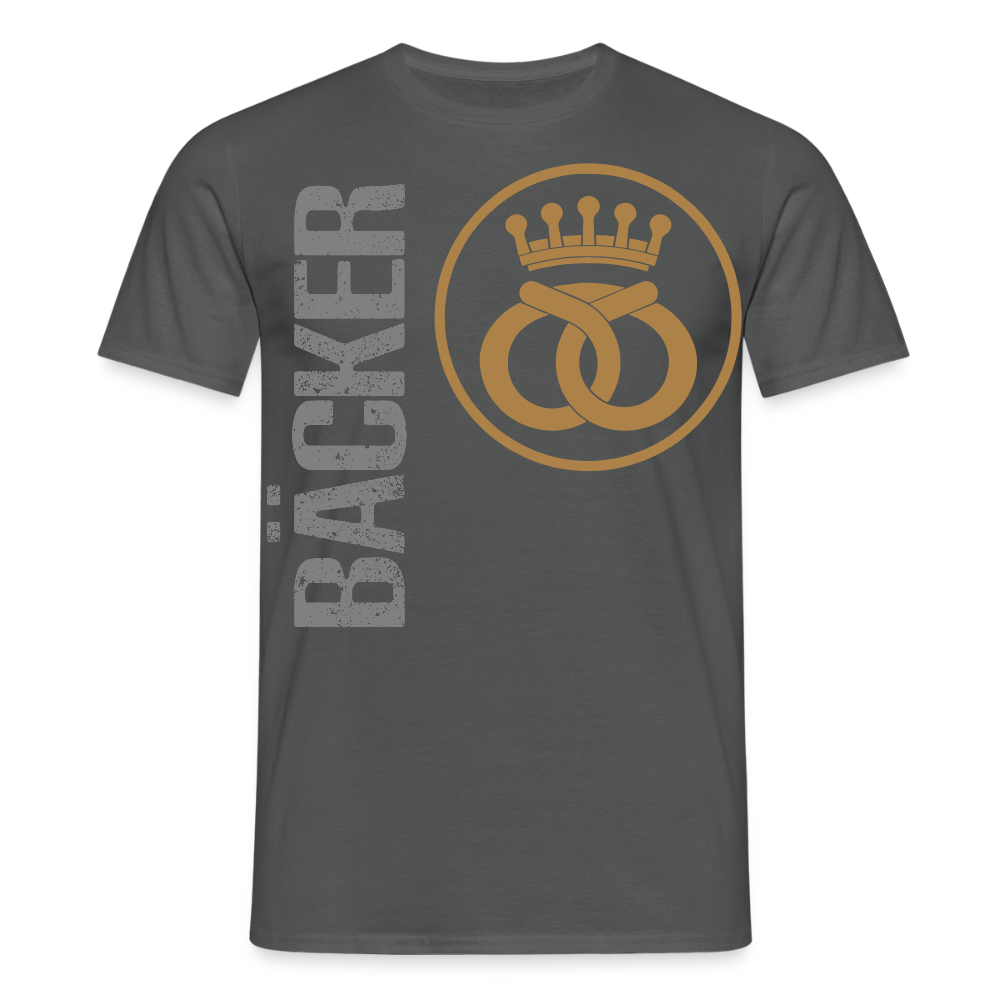 Unisex T-Shirt "Bäcker" Anthrazit Männer T-Shirt