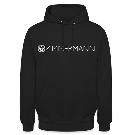 Unisex Hoodie "Zimmermann" - Schwarz