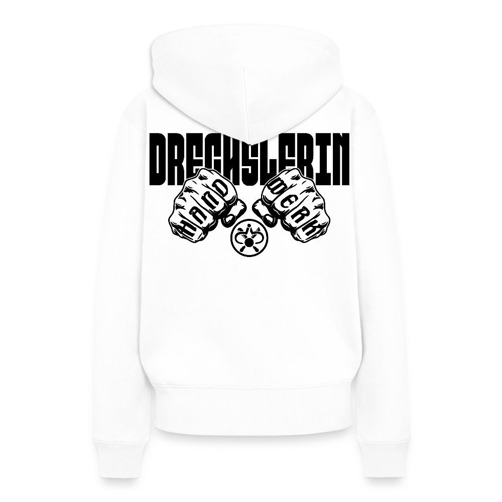 Frauen Hoodie "Drechsler" (beidseitig bedruckt) Weiß Frauen Premium Hoodie
