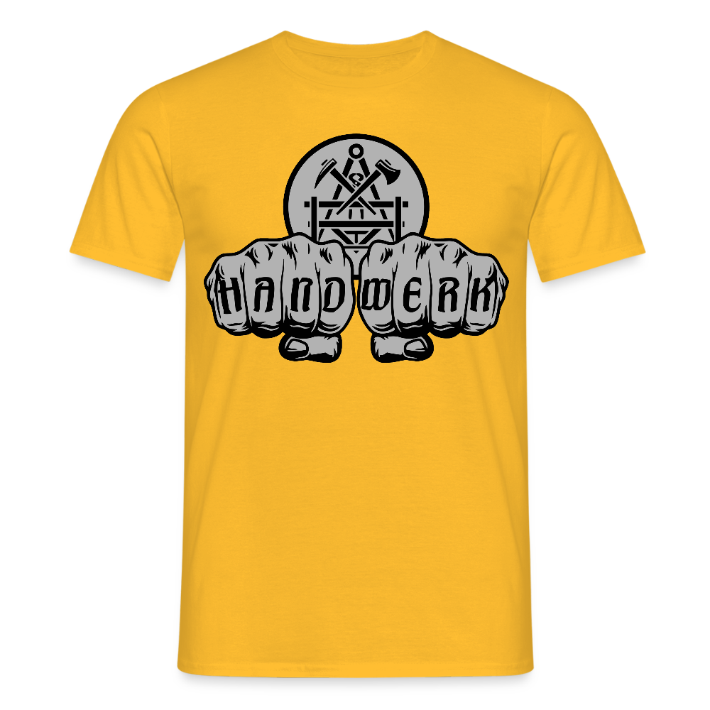 Unisex T-Shirt "Betonbauer" Gelb Männer T-Shirt
