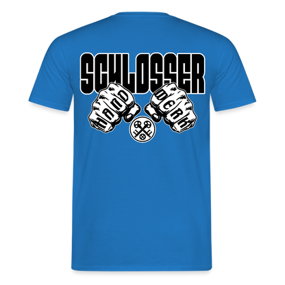 Unisex T-Shirt "Schlosser" Royalblau Männer T-Shirt