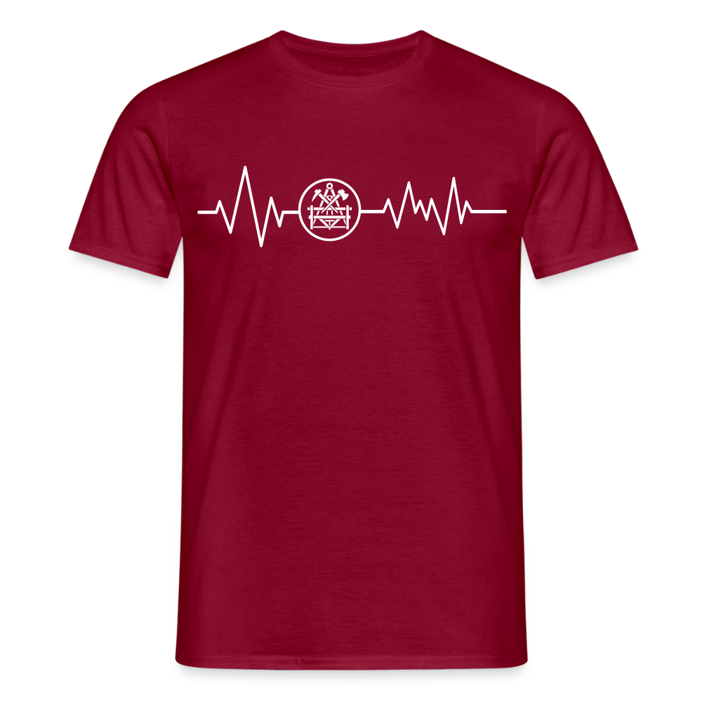 Unisex T-Shirt "Betonbauer" Ziegelrot Männer T-Shirt
