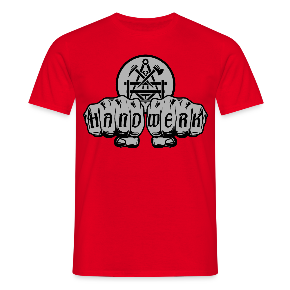 Unisex T-Shirt "Betonbauer" Rot Männer T-Shirt