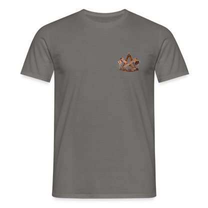 Unisex T-Shirt "Zimmermann" (beidseitig bedruckt) - Graphit