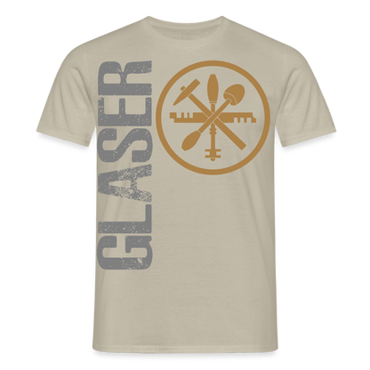 Unisex T-Shirt "Glaser" Sandbeige Männer T-Shirt