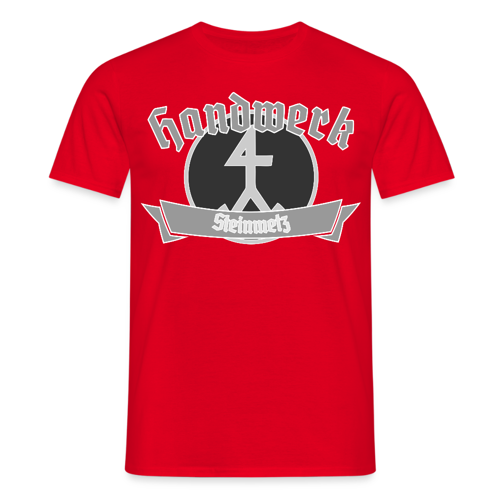 Unisex T-Shirt "Steinmetz" Rot Männer T-Shirt