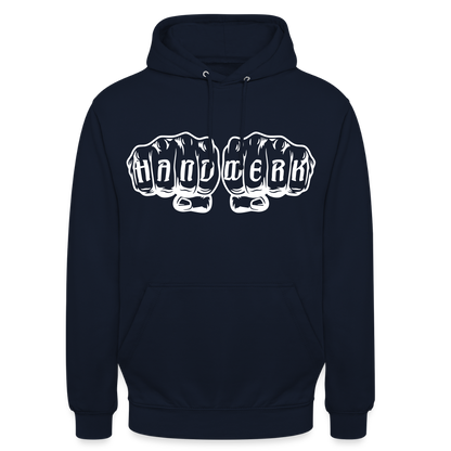 Unisex Hoodie "Handwerk" Navy Unisex Hoodie