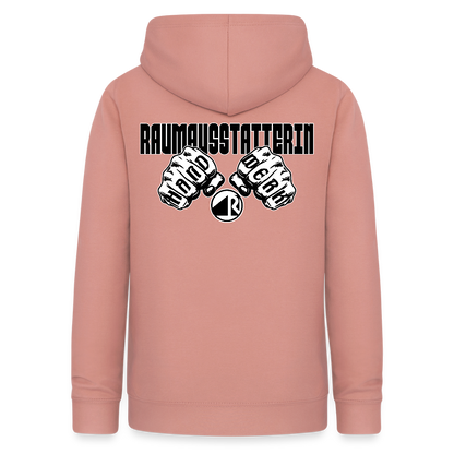 Frauen Hoodie "Raumausstatterin" (beidseitig beruckt) Altrosa Frauen Hoodie