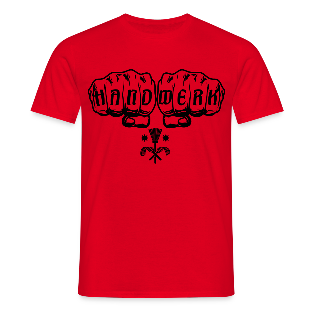 Unisex T-Shirt "Schornsteingfeger" Rot Männer T-Shirt