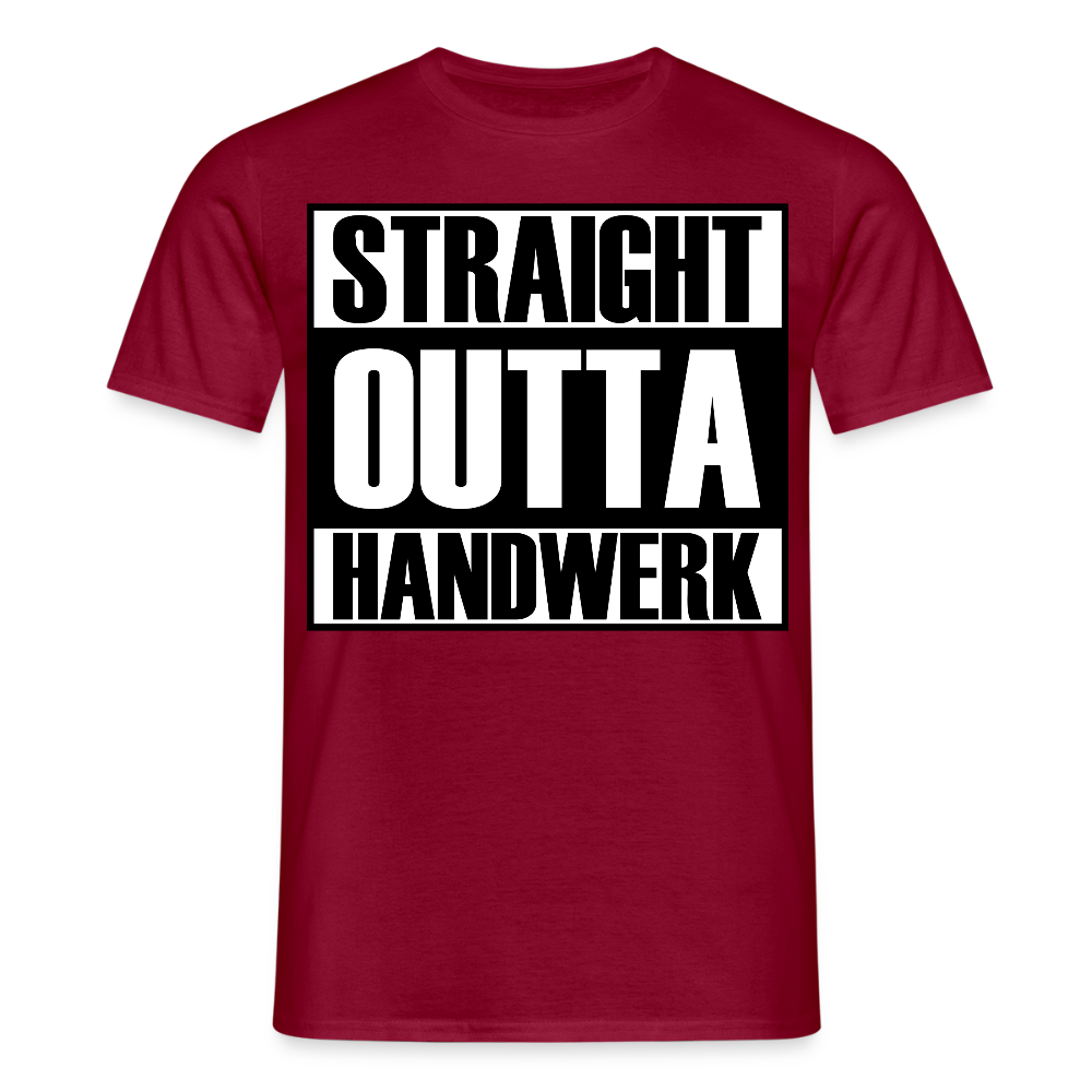 Unisex T-Shirt "Handwerk" Ziegelrot Männer T-Shirt