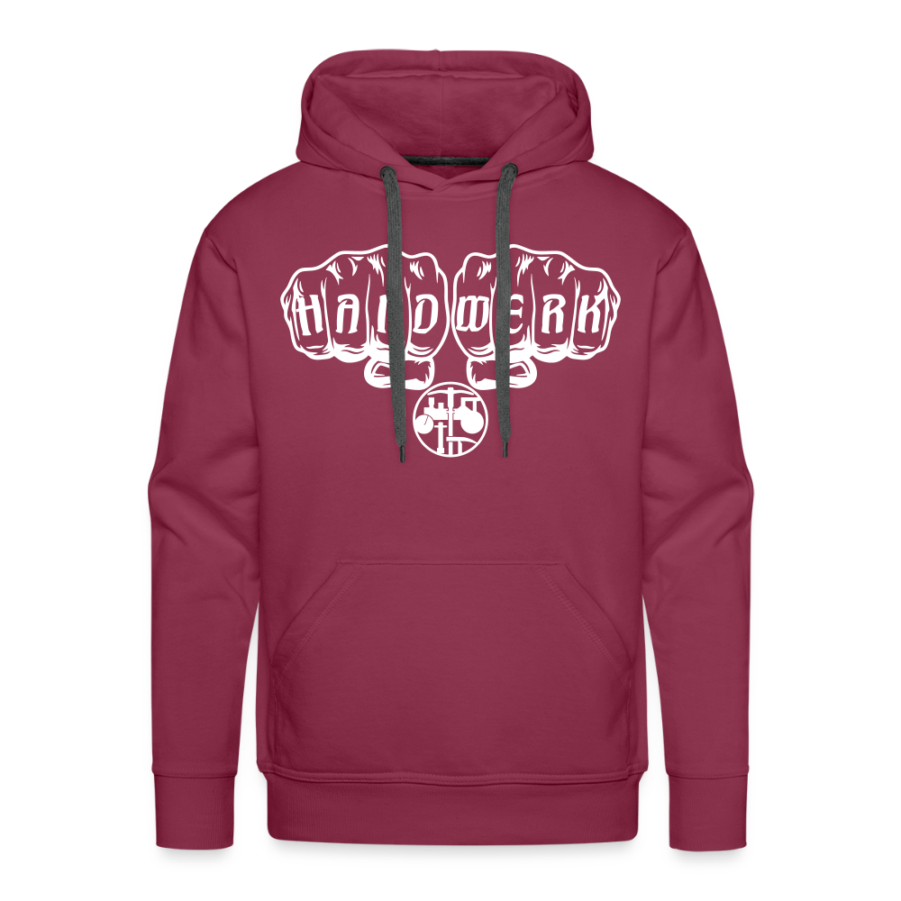 Männer Premium Hoodie "Strassenbauer" Bordeaux Männer Premium Hoodie