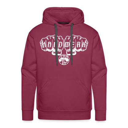 Männer Premium Hoodie "Strassenbauer" Bordeaux Männer Premium Hoodie