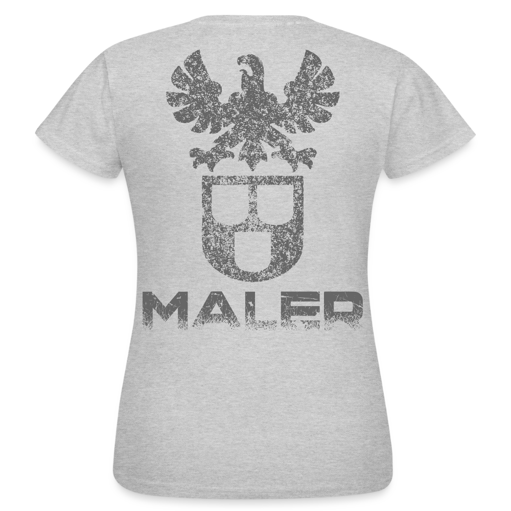 Frauen T-Shirt "Maler" Grau meliert Frauen T-Shirt