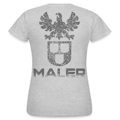 Frauen T-Shirt "Maler" Grau meliert Frauen T-Shirt