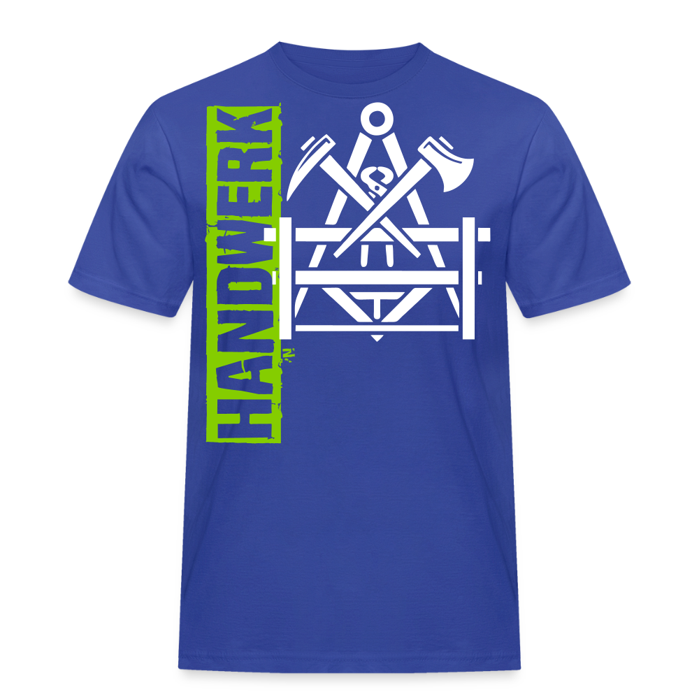 Unisex Workwear T-Shirt "Betonbauer" Royalblau Männer Workwear T-Shirt