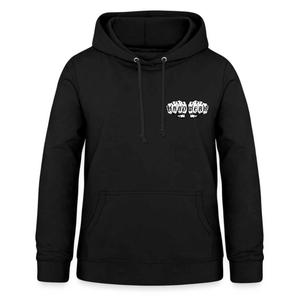 Frauen Hoodie "Heizungsbauerin" (beidseitig beruckt) - Schwarz