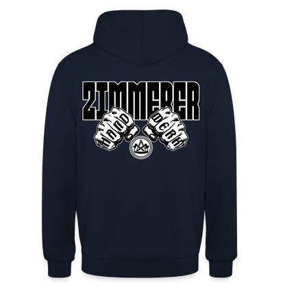 Unisex Hoodie "Zimmerer" (beidseitig bedruckt) Navy Unisex Hoodie
