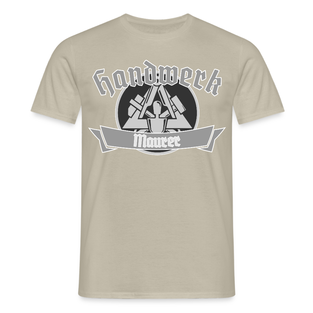 Unisex T-Shirt "Maurer" Sandbeige Männer T-Shirt