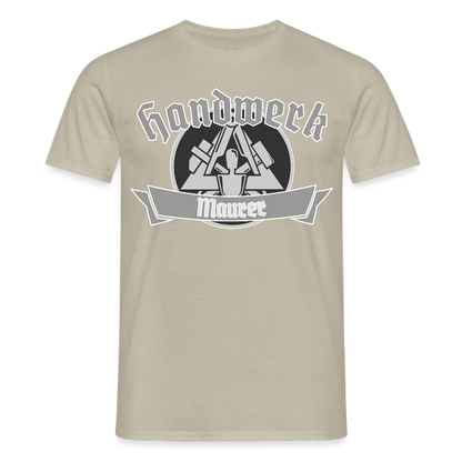 Unisex T-Shirt "Maurer" Sandbeige Männer T-Shirt