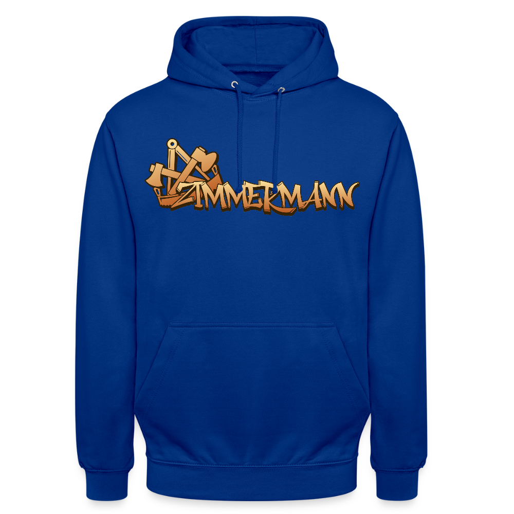 Unisex Hoodie "Zimmermann" Royalblau Unisex Hoodie