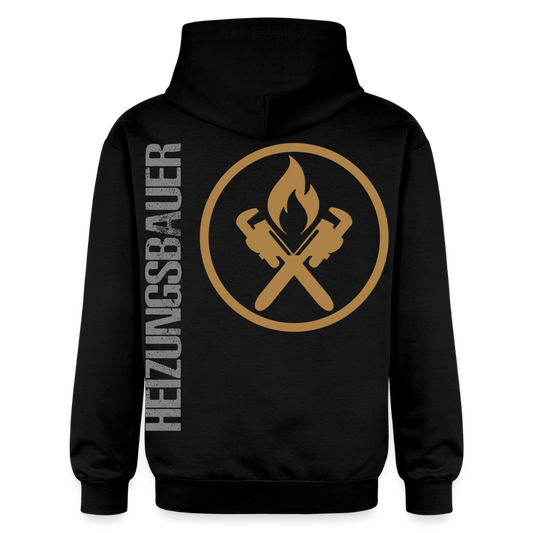 Gildan Unisex Softstyle® "Heizungsbauer" Schwarz Gildan Unisex Softstyle® Midweight Hoodie