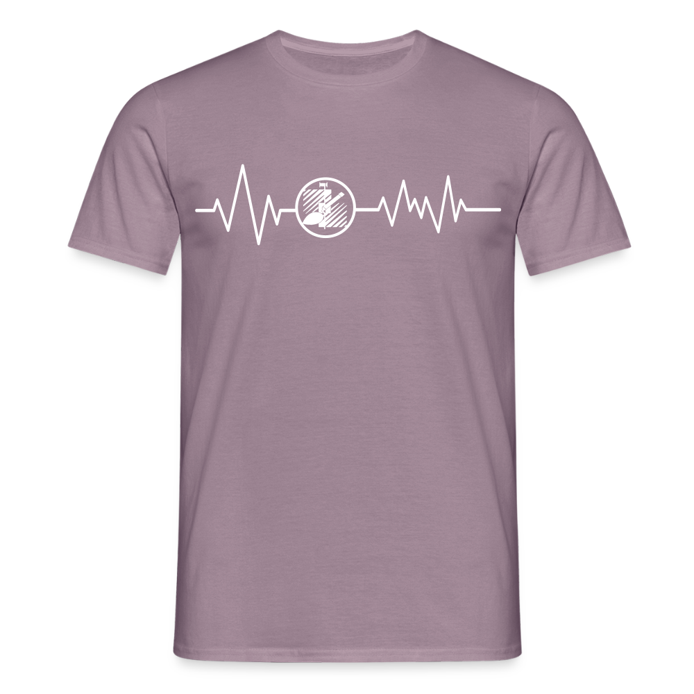 Unisex T-Shirt "Fliesenleger" Lilagrau Männer T-Shirt