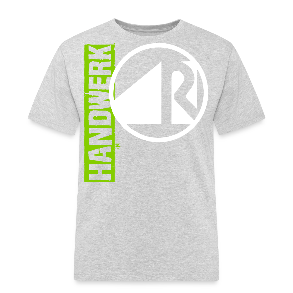 Unisex Workwear T-Shirt "Raumausstatter" Grau meliert Männer Workwear T-Shirt