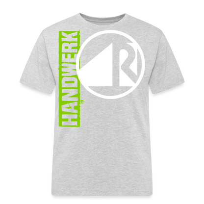 Unisex Workwear T-Shirt "Raumausstatter" Grau meliert Männer Workwear T-Shirt
