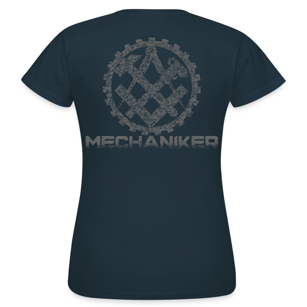 Frauen T-Shirt "Mechaniker" Navy Frauen T-Shirt
