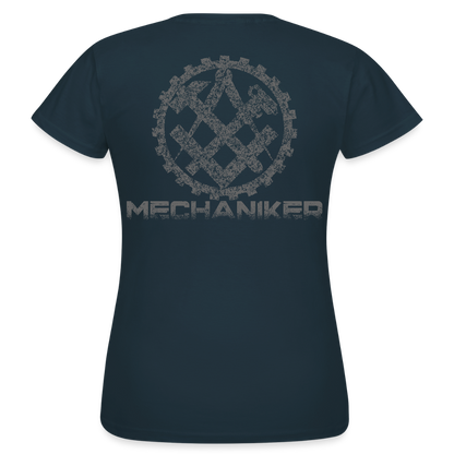 Frauen T-Shirt "Mechaniker" Navy Frauen T-Shirt