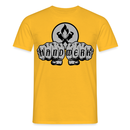 Unisex T-Shirt "Heizungsbauer" Gelb Männer T-Shirt