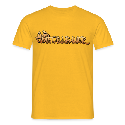 Unisex T-Shirt "Metallbauer" Gelb Männer T-Shirt