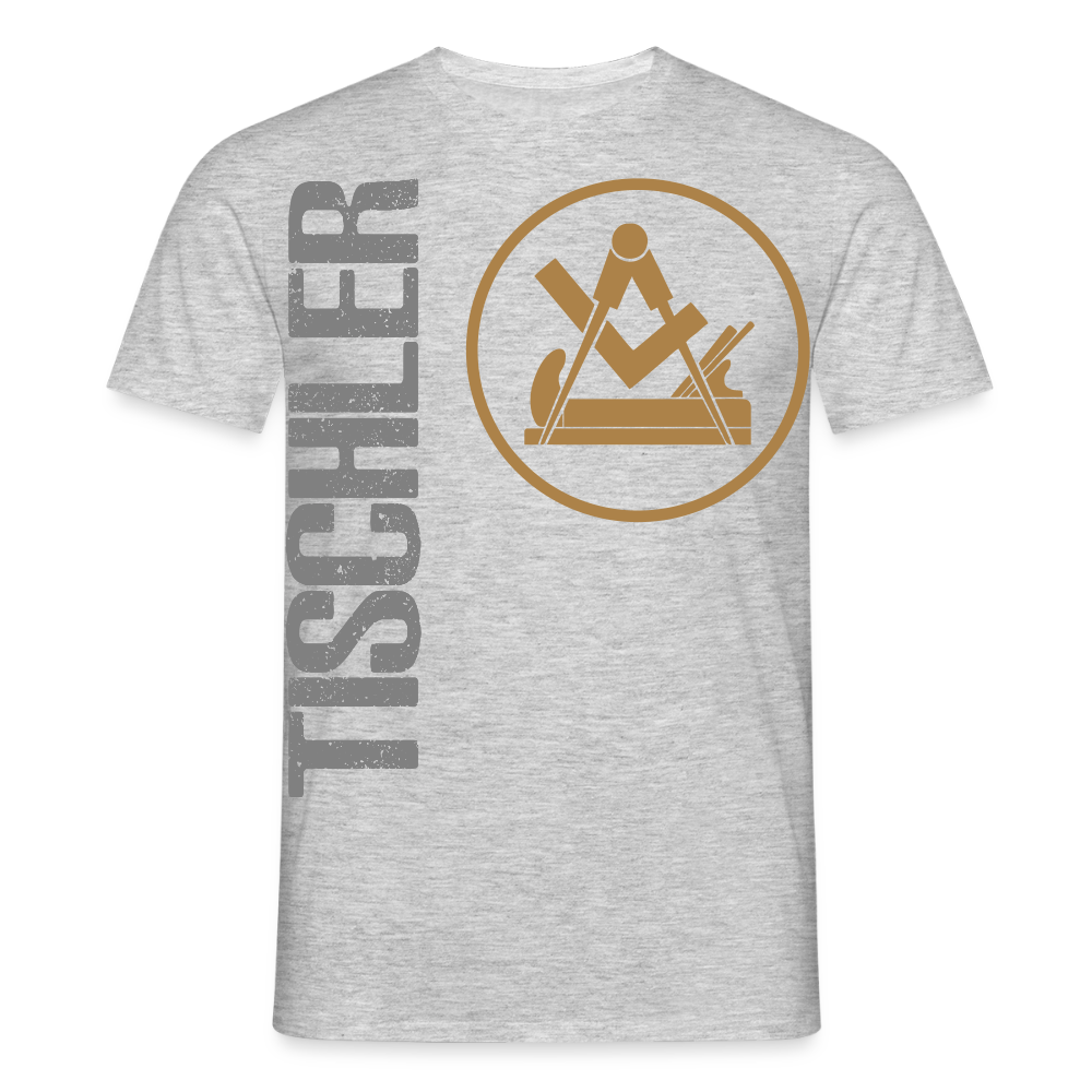 Unisex T-Shirt "Tischler" Grau meliert Männer T-Shirt
