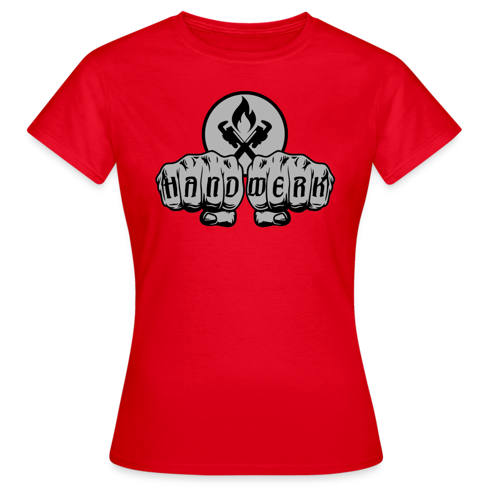 Frauen T-Shirt "Heizungsbauer" - Rot