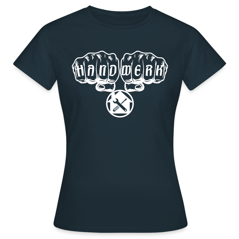 Frauen T-Shirt "Hausmeister" Navy Frauen T-Shirt