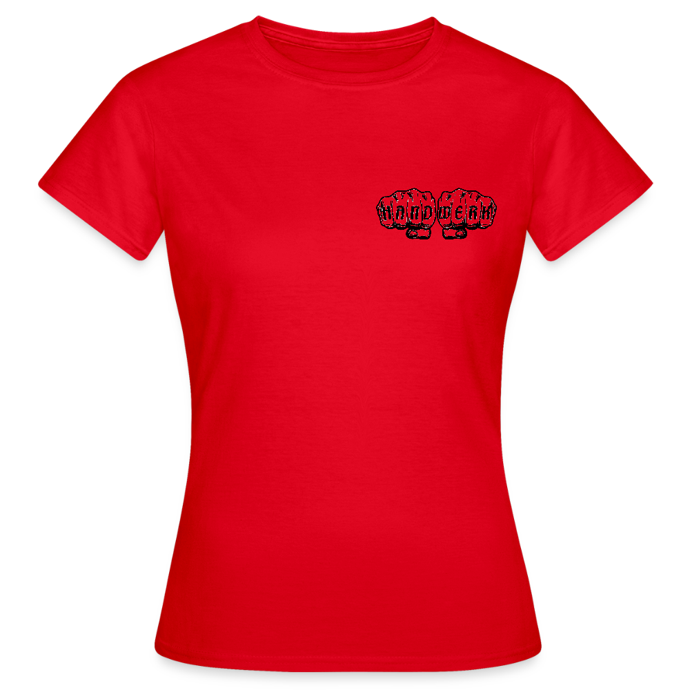 Frauen T-Shirt "Stuckateurin" (beidseitig bedruckt) Frauen T-Shirt