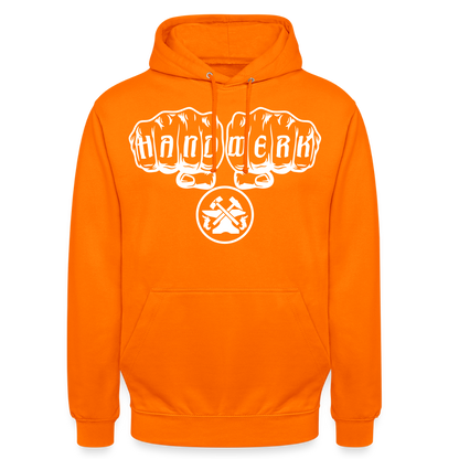 Unisex Hoodie "Metallbauer" Orange Unisex Hoodie