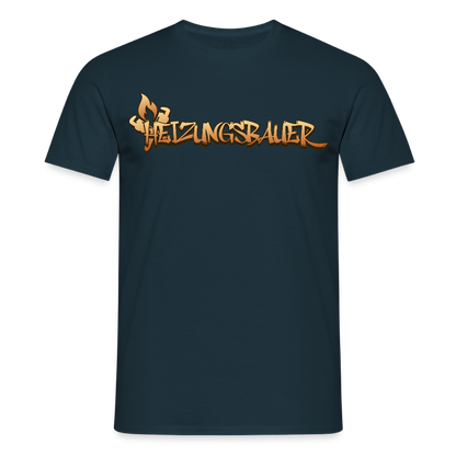 Unisex T-Shirt "Heizungsbauer" Navy Männer T-Shirt