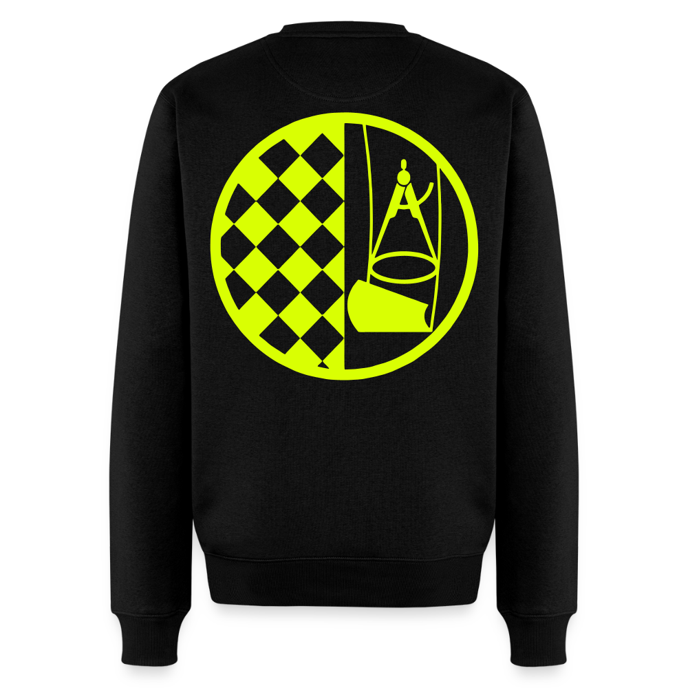 Unisex Premium Pullover "Bodenleger" neongelb Männer Premium Pullover