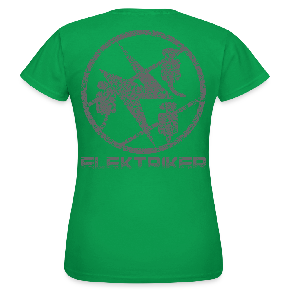 Frauen T-Shirt "Elektriker" Kelly Green Frauen T-Shirt