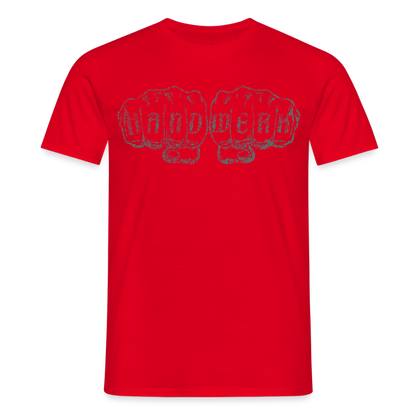 Unisex T-Shirt "Handwerk" Rot Männer T-Shirt