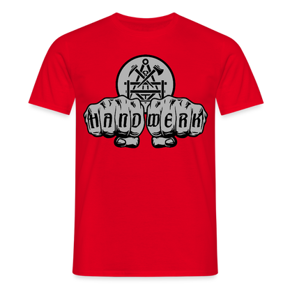Unisex T-Shirt "Betonbauer" Rot Männer T-Shirt