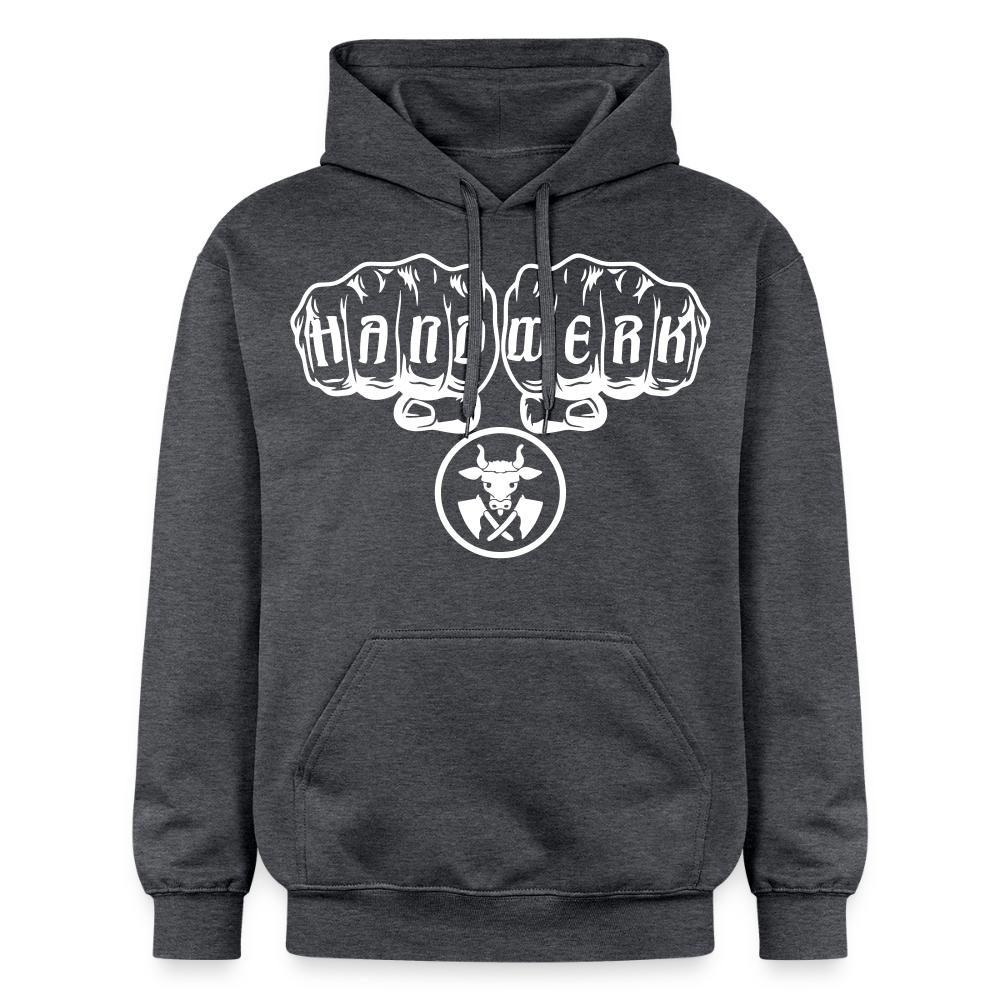 Gildan Unisex Softstyle® "Metzger" Dunkelgrau meliert Gildan Unisex Softstyle® Midweight Hoodie