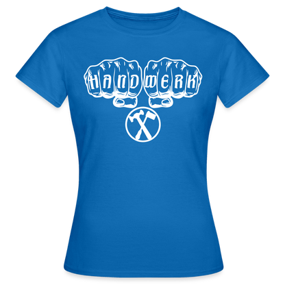 Frauen T-Shirt "Installateur" Royalblau Frauen T-Shirt