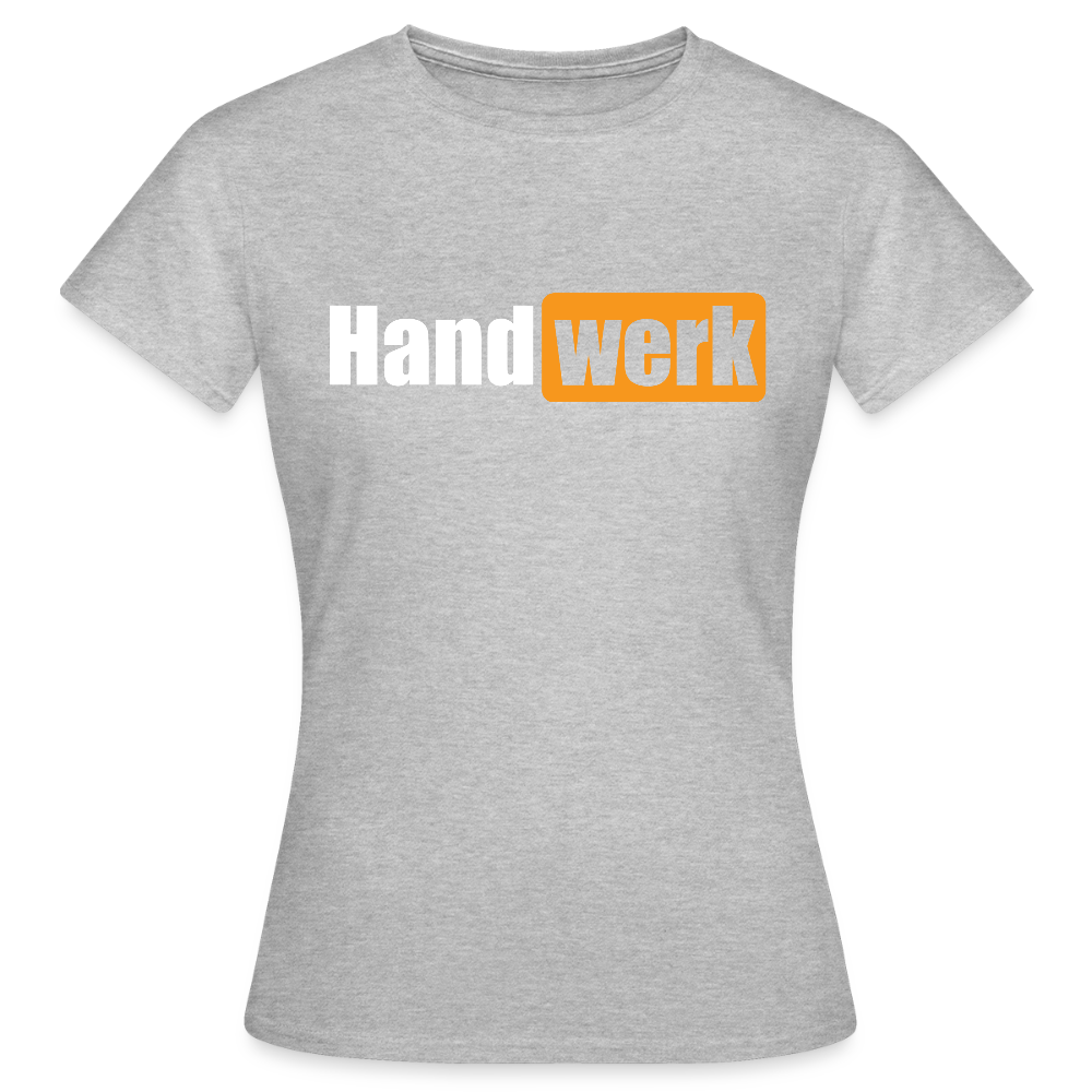 Frauen T-Shirt "Handwerk" Grau meliert Frauen T-Shirt