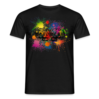 Unisex T-Shirt "Handwerk-Farbklecks" Schwarz Männer T-Shirt