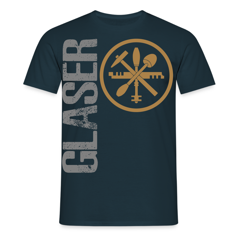 Unisex T-Shirt "Glaser" Navy Männer T-Shirt