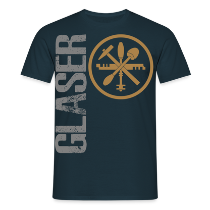 Unisex T-Shirt "Glaser" Navy Männer T-Shirt